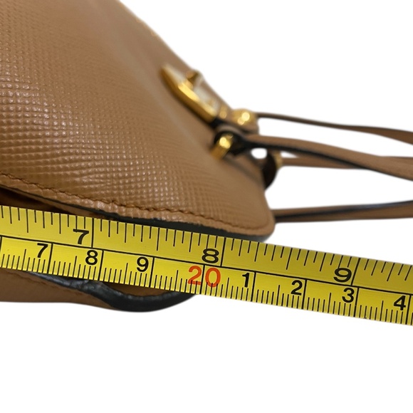 Prada Saffiano Cuir Studded Promenade Shoulder Bag – Authentic COA, Card & Strap - Picture 16 of 16